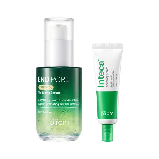 End Pore Vegetinol Tightening Serum 50mL Special Set (+Inteca Cream 31mL) by makeprem at GWENCHANDA Korean Cosmetics Shop - 3