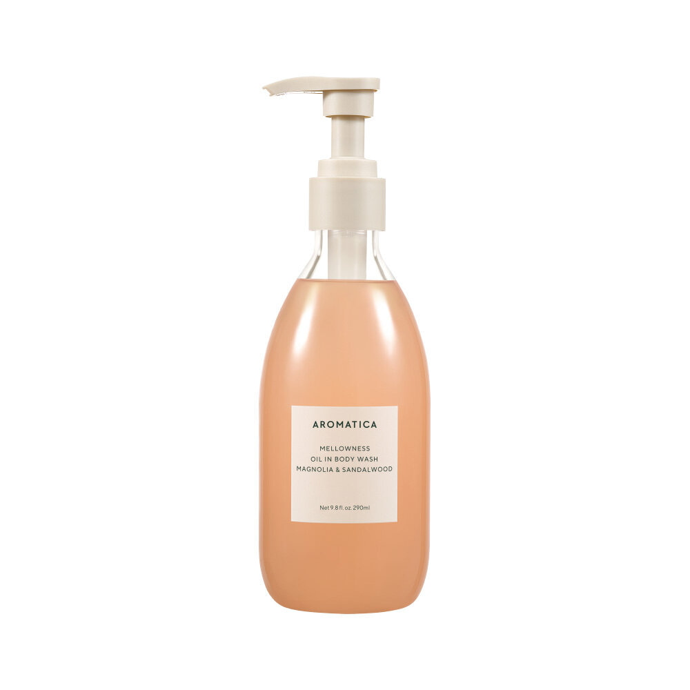 Mellowness Oil In Body Wash 290mL #Magnolia&Sandanwood by AROMATICA at GWENCHANDA Korean Cosmetics Shop - 1