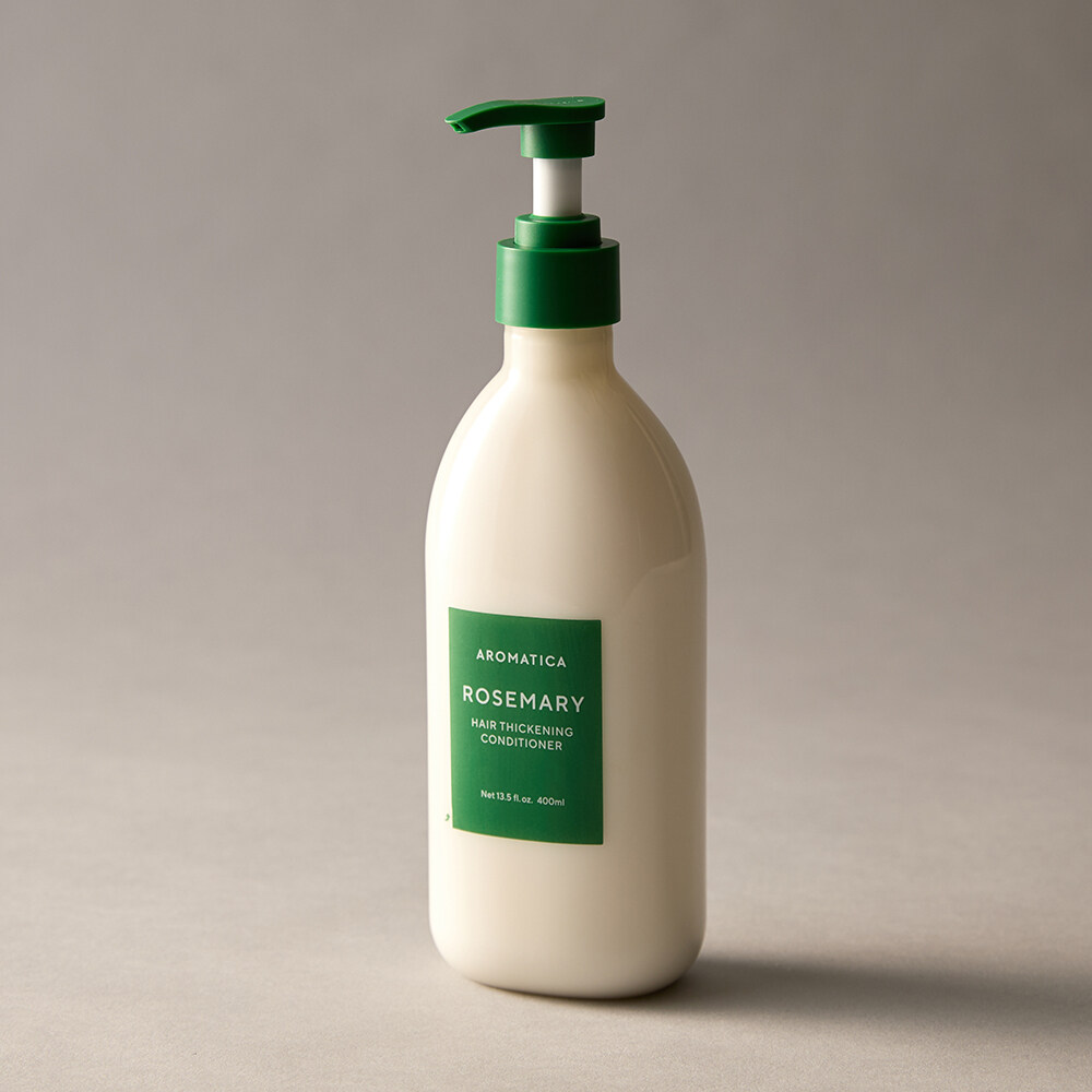 Rosemary Hair Thickening Conditioner 400mL by AROMATICA at GWENCHANDA Korean Cosmetics Shop - 1