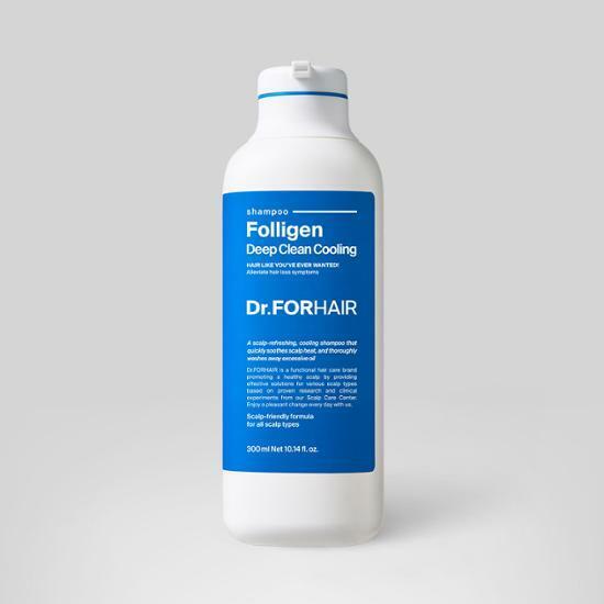 Folligen Deep Clean Cooling Shampoo 300ml by Dr.forhair at GWENCHANDA Korean Cosmetics Shop - 2