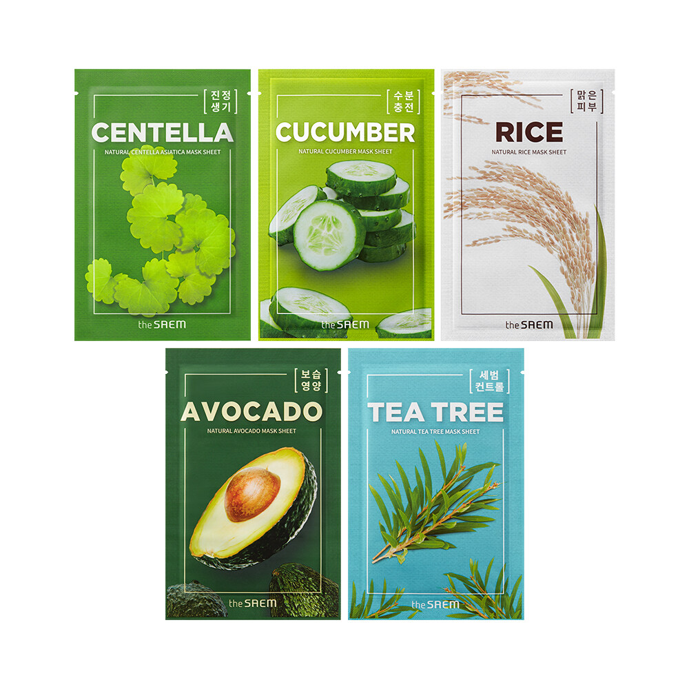 Natural Centella Asiatica Mask Sheet 1ea by THE SAEM at GWENCHANDA Korean Cosmetics Shop - 1