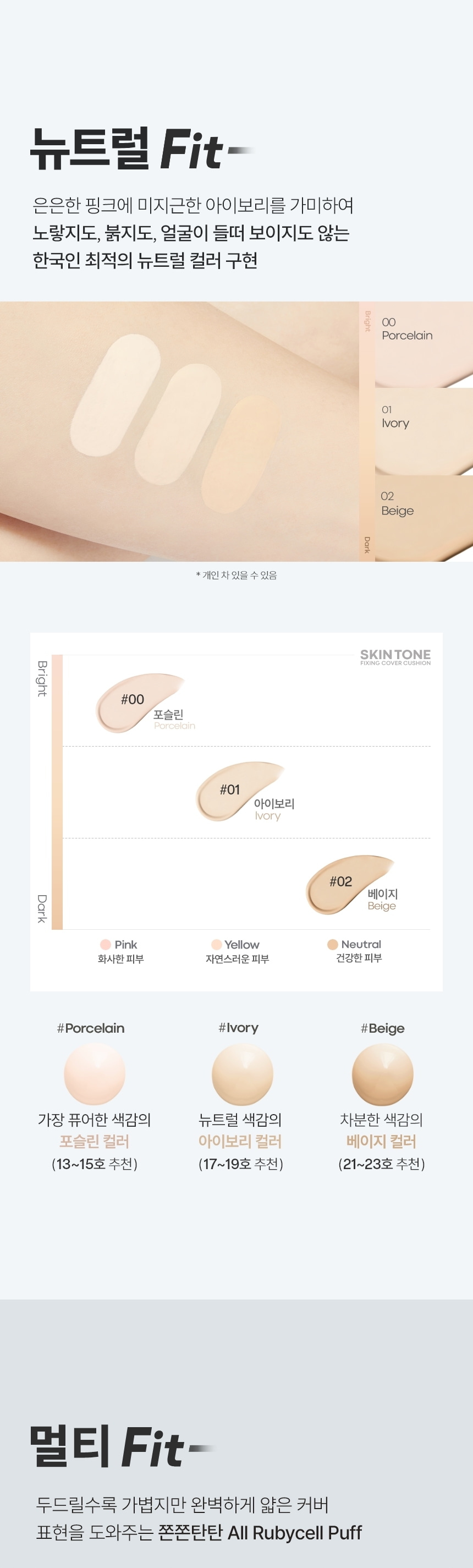 Skin Tone Fixing Cover Cushion Refill Set by TONYMOLY at GWENCHANDA Korean Cosmetics Shop - 2
