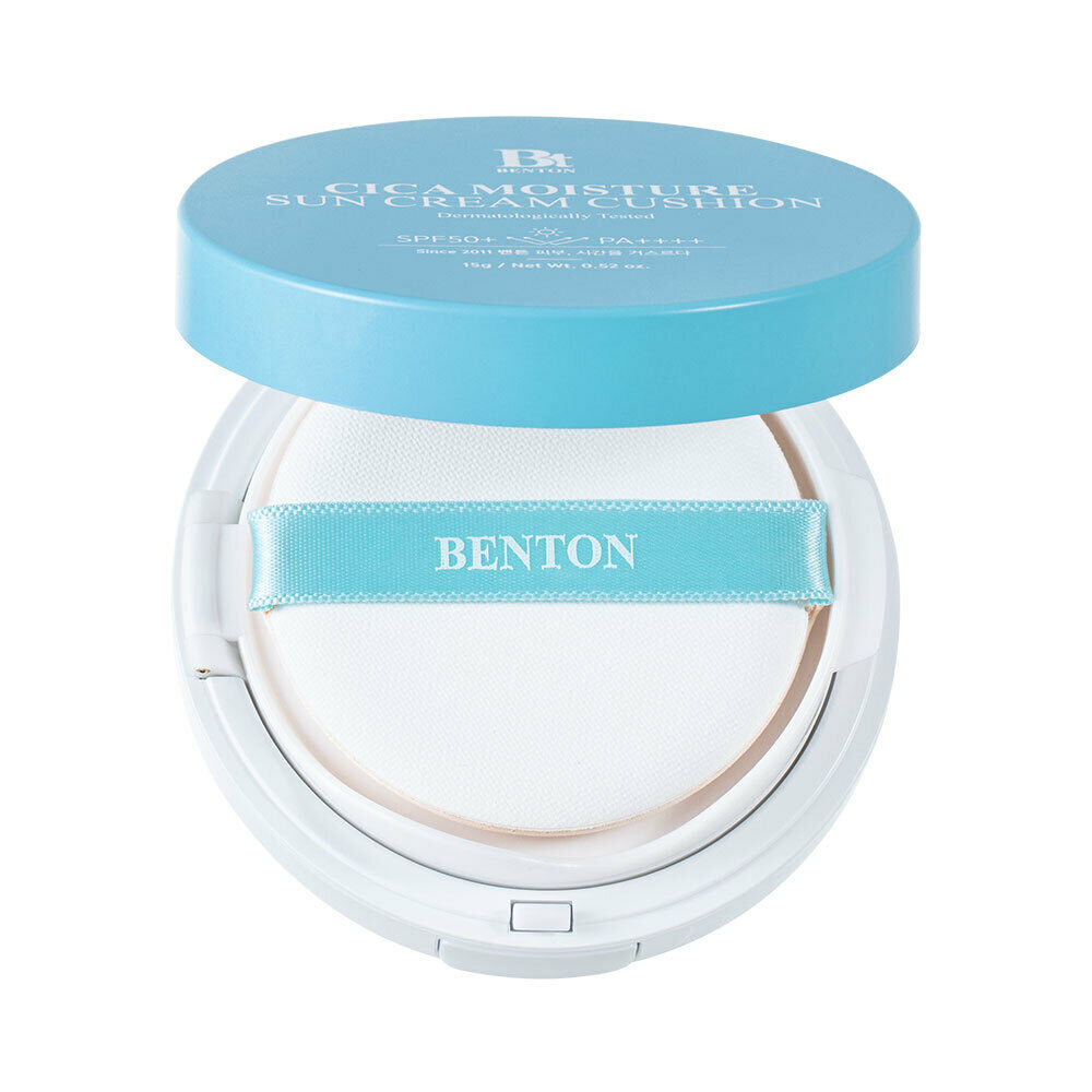 Cica Moisture Sun Cream Cushion 15g by BENTON at GWENCHANDA Korean Cosmetics Shop - 4
