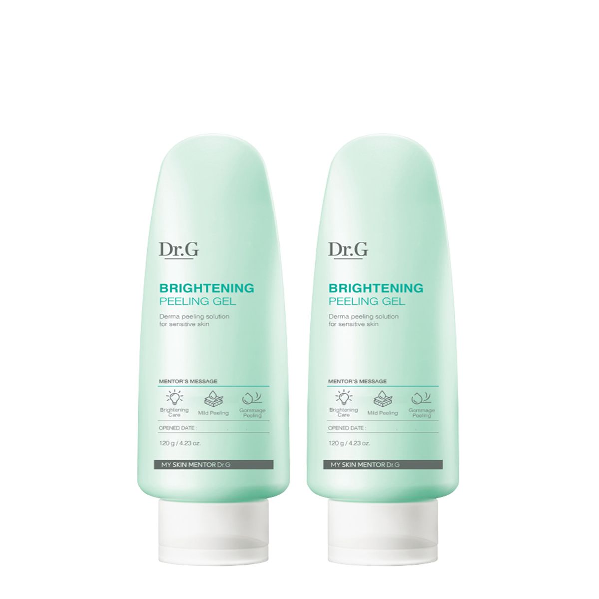 Brightening Peeling Gel 120g Duo Set by Dr.G at GWENCHANDA Korean Cosmetics Shop - 1