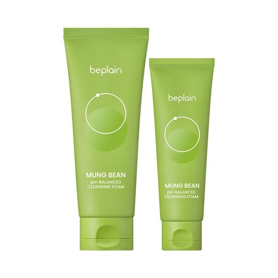 Mung Bean pH-Balanced Cleansing Foam 160ml Set (+80ml) by beplain at GWENCHANDA Korean Cosmetics Shop - 1