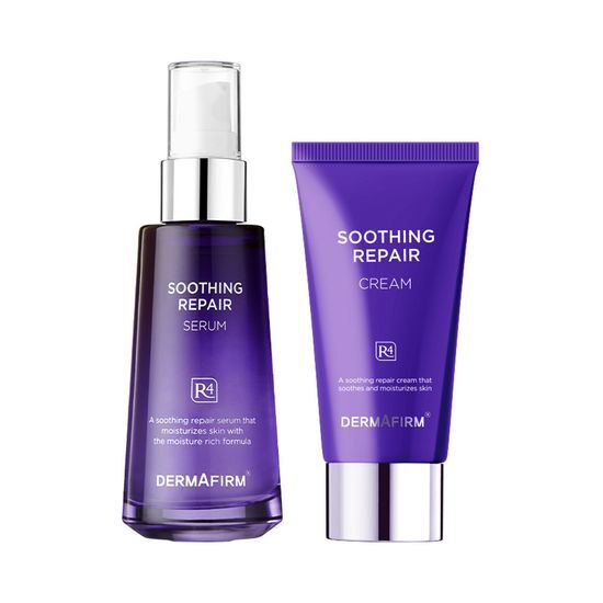 Soothing Repair Serum R4 50ml Set (+Cream 50ml) by DERMAFIRM at GWENCHANDA Korean Cosmetics Shop - 1