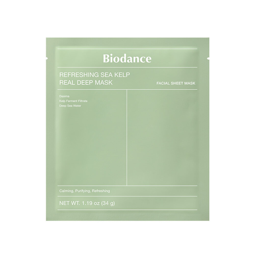 Refreshing Sea Kelp Real Deep Mask Sheet 1ea by BIODANCE at GWENCHANDA Korean Cosmetics Shop - 1
