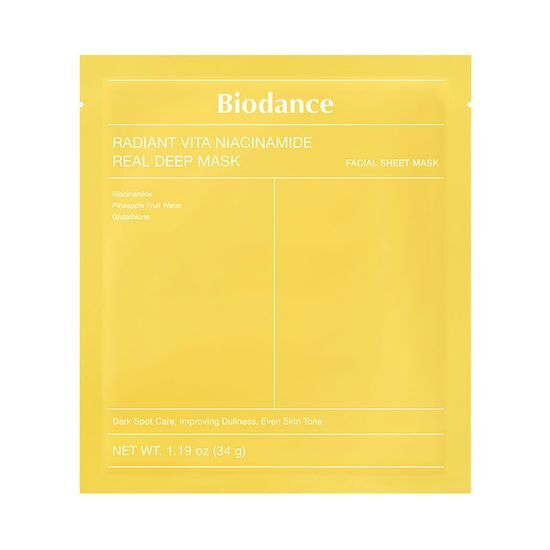 Radiant Vita Niacinamide Real Deep Mask Sheet 1ea by BIODANCE at GWENCHANDA Korean Cosmetics Shop - 3