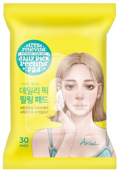 Stress Relieving Daily Pick Peeling Pad 30 Sheets by Ariul at GWENCHANDA Korean Cosmetics Shop - 1