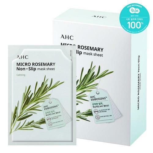 Micro Rosemary Non-Slip Mask Sheet 10 Sheets by AHC at GWENCHANDA Korean Cosmetics Shop - 1