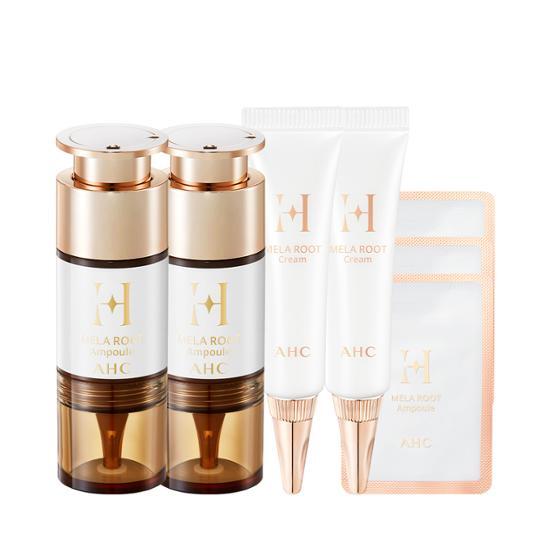 H Mela Root Ampoule 10mL*2 Special Offer (+Cream 10mL*2+Ampoule 1.5mL*3) by AHC at GWENCHANDA Korean Cosmetics Shop - 2