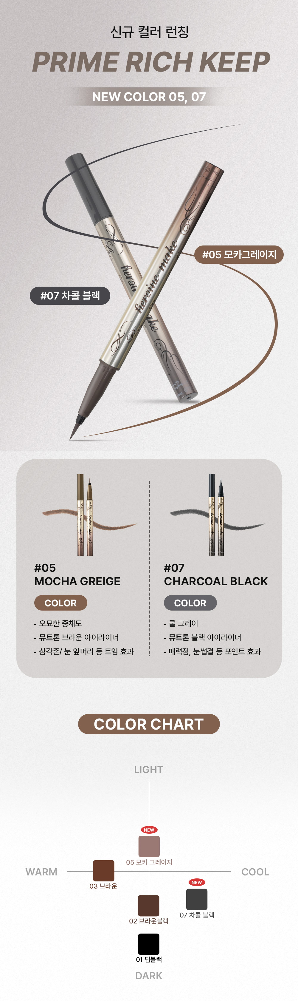 Heroin Make Prime Liquid Eyeliner Rich Keep 0.4mL by Kiss me at GWENCHANDA Korean Cosmetics Shop - 1