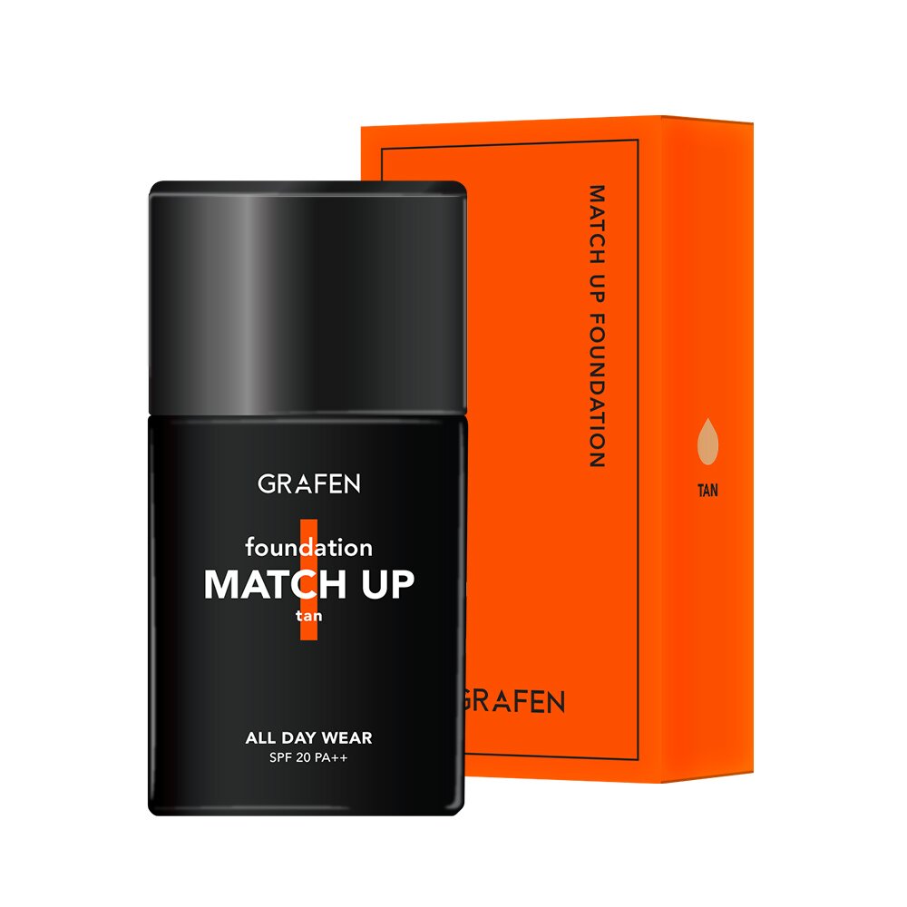 Match Up Foundation #Tan 40mL by GRAFEN at GWENCHANDA Korean Cosmetics Shop - 1