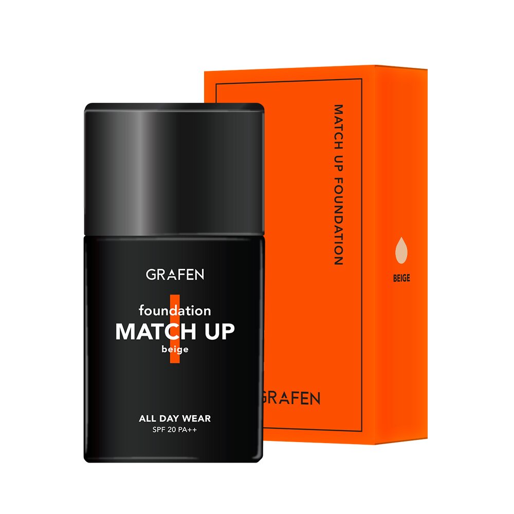 Match Up Foundation #Beige 40mL by GRAFEN at GWENCHANDA Korean Cosmetics Shop - 1