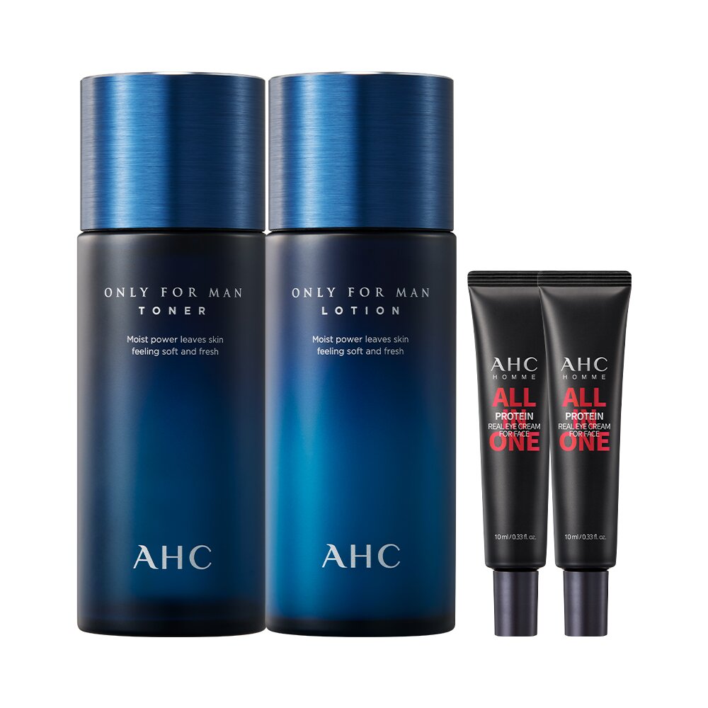Only For Man Toner / Lotion 150mL Set (+Eye Cream 10mL*2ea) by AHC at GWENCHANDA Korean Cosmetics Shop - 1