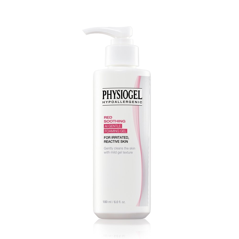 Red Soothing AI Gentle Foaming Gel 180mL by PHYSIOGEL at GWENCHANDA Korean Cosmetics Shop - 1