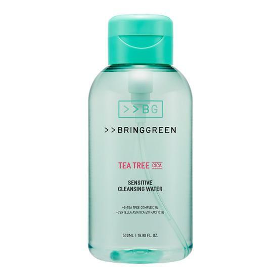 Tea Tree Cica Sensitive Cleansing Water 500mL by BRINGGREEN at GWENCHANDA Korean Cosmetics Shop - 1