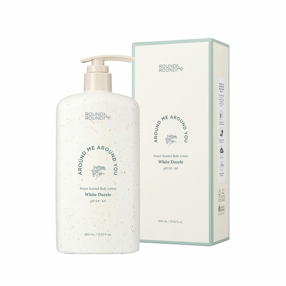 Forest Scented Body Lotion [White Dazzle] 400mL by ROUND A'ROUND at GWENCHANDA Korean Cosmetics Shop - 1