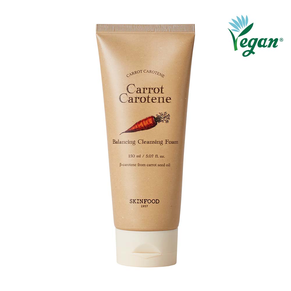 Carrot Carotene Balancing Cleansing Foam by SKINFOOD at GWENCHANDA Korean Cosmetics Shop - 2