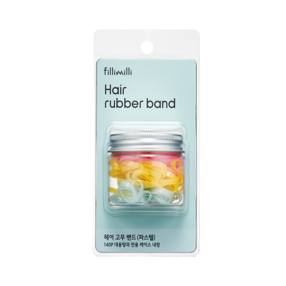 Hair Rubber Band (Black & Brown/Pastel) 140P by Fillimilli at GWENCHANDA Korean Cosmetics Shop - 3