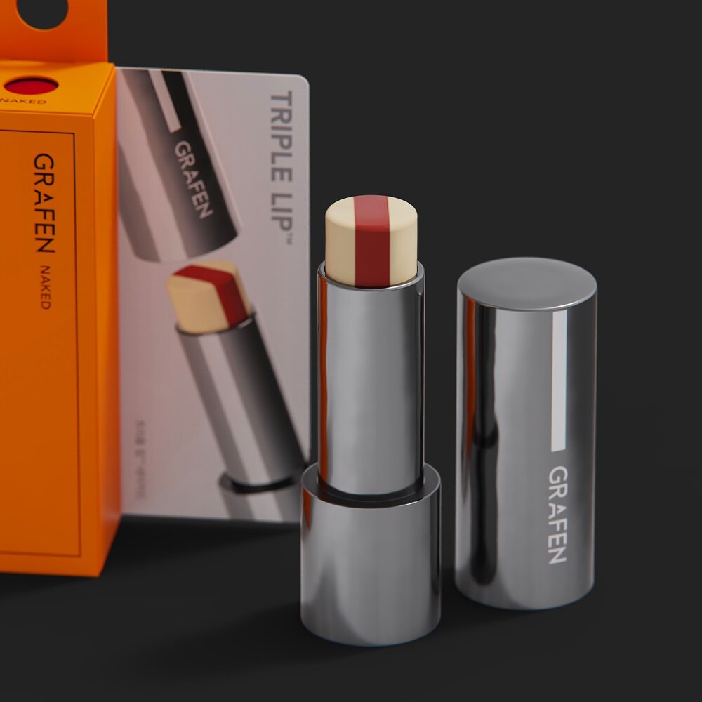 Triple Lip Naked 3.9g by GRAFEN at GWENCHANDA Korean Cosmetics Shop - 1