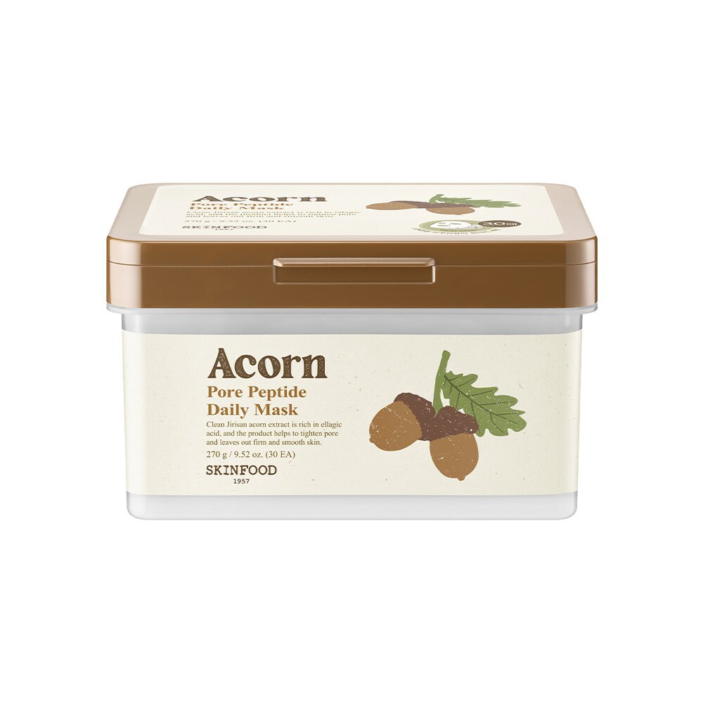 Acorn Pore Peptide Daily Mask Sheet 30P by SKINFOOD at GWENCHANDA Korean Cosmetics Shop - 1
