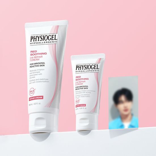 Red Soothing AI Repair Cream 100ml Set (+30ml+GWP) by PHYSIOGEL at GWENCHANDA Korean Cosmetics Shop - 1