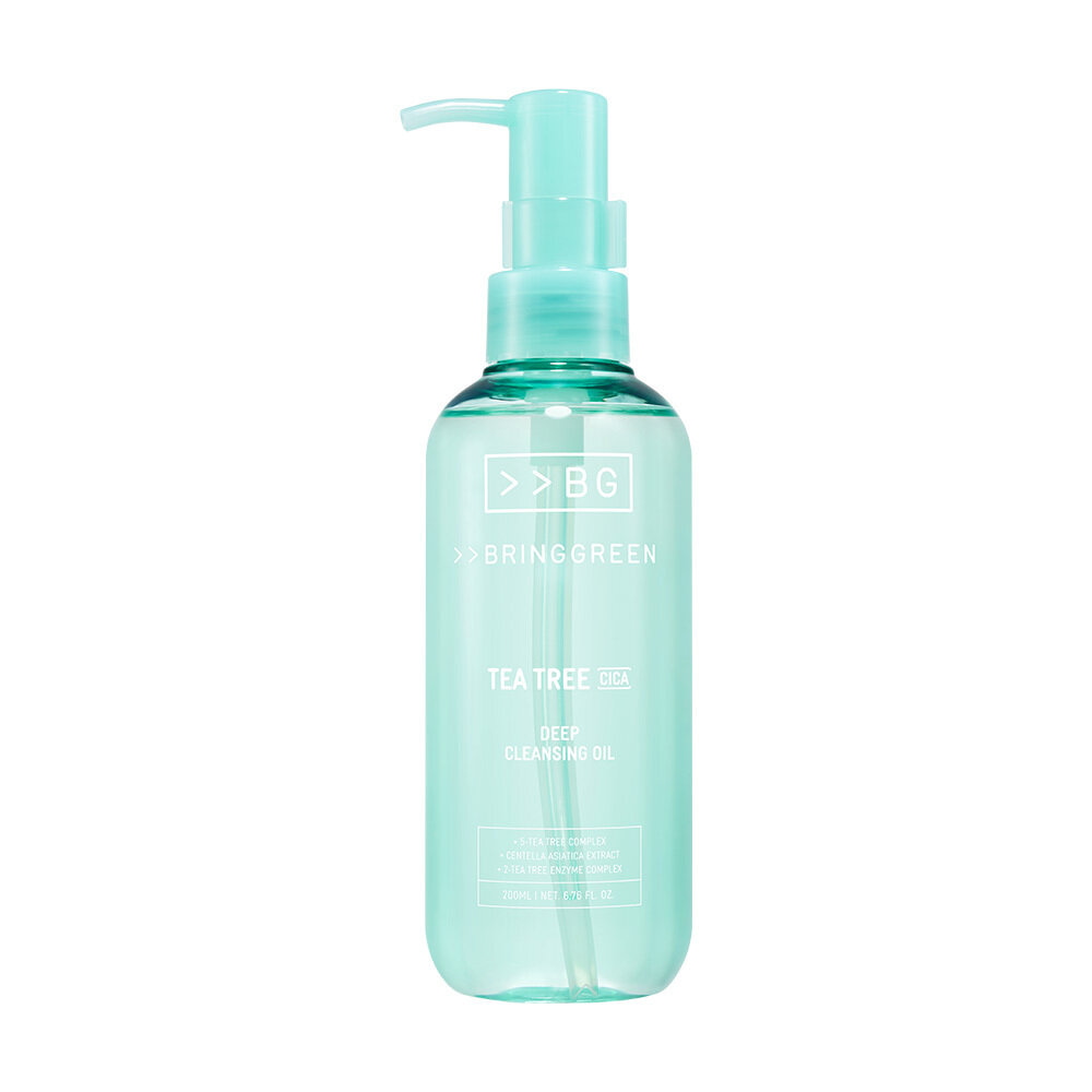Tea Tree Cica Deep Cleansing Oil 200ml by BRINGGREEN at GWENCHANDA Korean Cosmetics Shop - 1