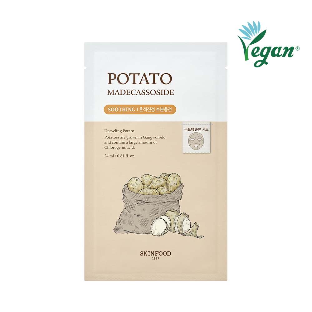 Potato Madecassoside Mask Sheet 1ea by SKINFOOD at GWENCHANDA Korean Cosmetics Shop - 1