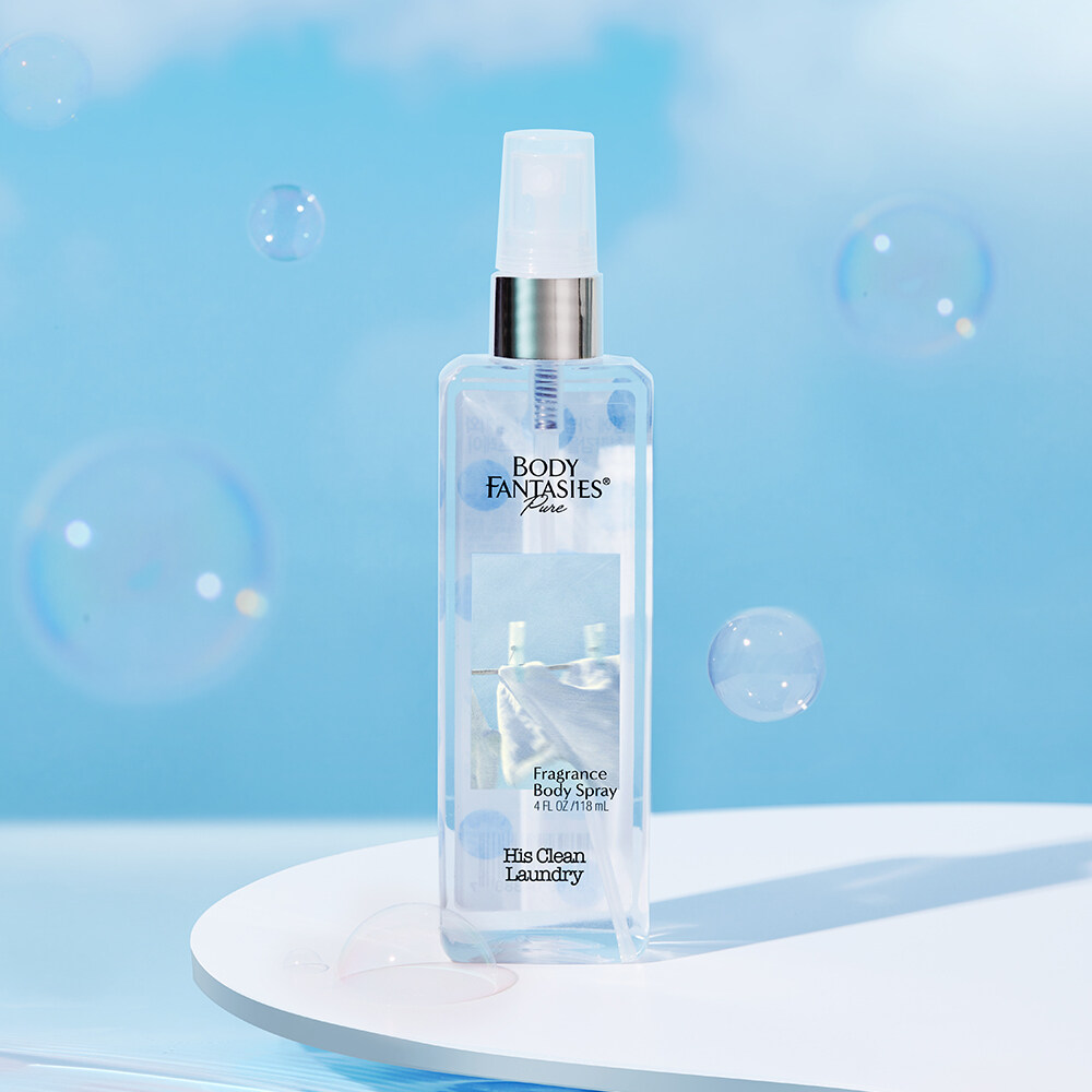 Pure Fragrance Body Spray 118ml #His Clean Laundry by BODY FANTASIES at GWENCHANDA Korean Cosmetics Shop - 1