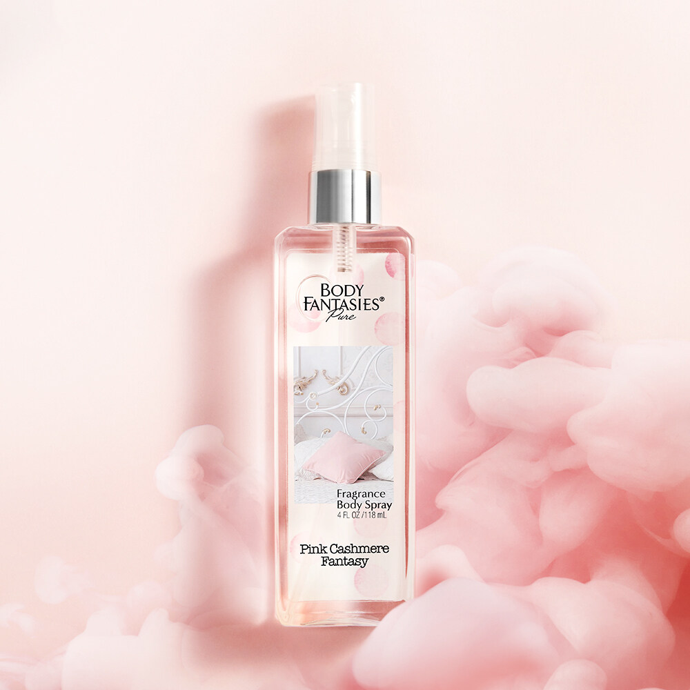 Pure Fragrance Body Spray 118ml #Pink Cashmere Fantasy by BODY FANTASIES at GWENCHANDA Korean Cosmetics Shop - 1