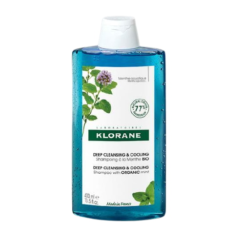 Aquamint Deep Cleansing & Colling Shampoo 400ml by KLORANE at GWENCHANDA Korean Cosmetics Shop - 6