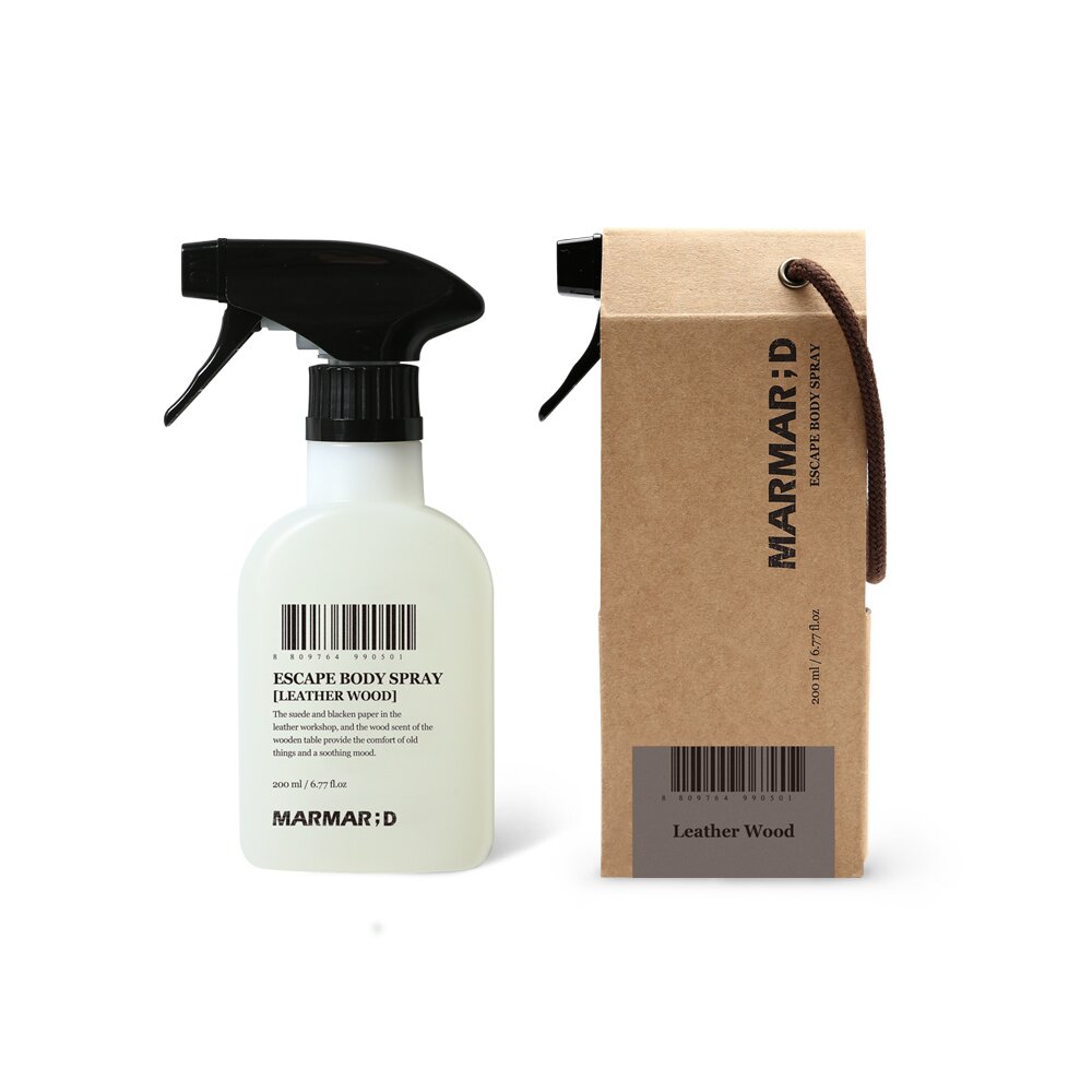 Escape Body Spray #Leather Wood 200mL by MARMAR;D at GWENCHANDA Korean Cosmetics Shop - 1