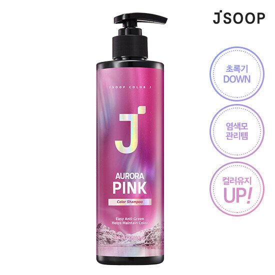 Color J Aurora Pink Color Shampoo 380mL by JSOOP at GWENCHANDA Korean Cosmetics Shop - 1