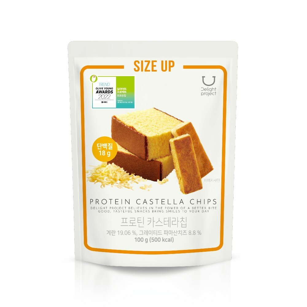 Protein Castella Chip 100g by Delight project at GWENCHANDA Korean Cosmetics Shop - 1