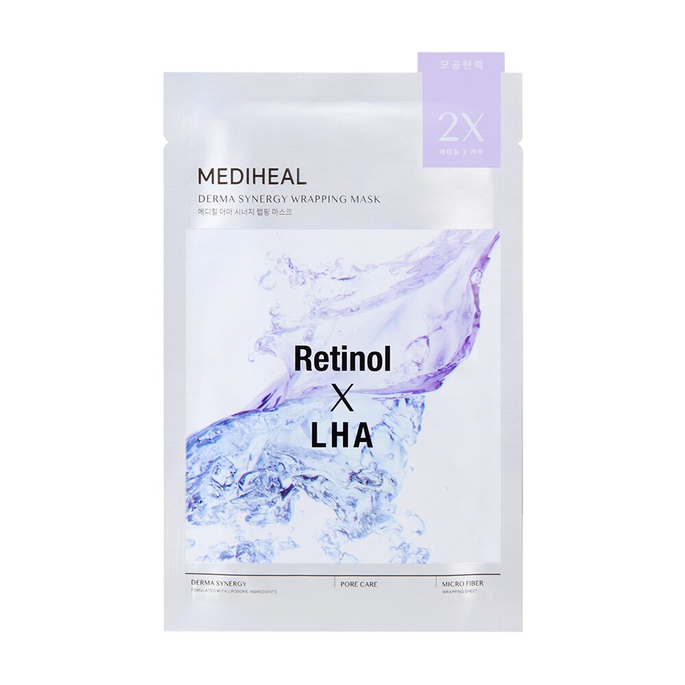 Derma Synergy Wrapping Mask Sheet - Pore 1P by MEDIHEAL at GWENCHANDA Korean Cosmetics Shop - 3