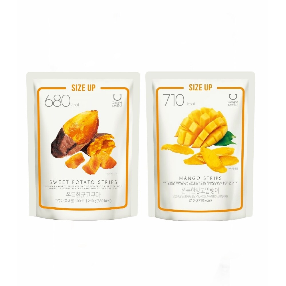 Sweet Potato Strips, Mango Strips Large Size Special Set by Delight project at GWENCHANDA Korean Cosmetics Shop - 1