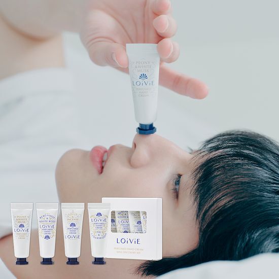 Perfumed Hand Cream Mini Discovery Set 10mL*4ea by LOiViE at GWENCHANDA Korean Cosmetics Shop - 4