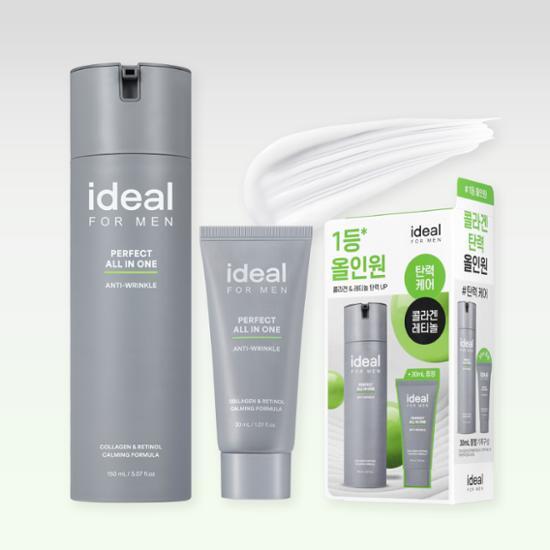 Perfect All In One 150ml+30ml Set by Ideal for Men at GWENCHANDA Korean Cosmetics Shop - 1
