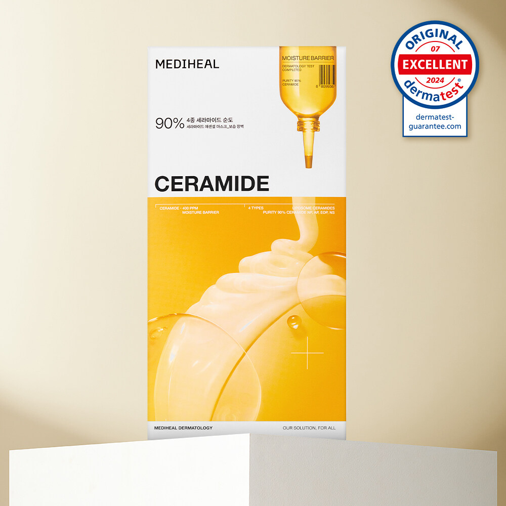 Ceramide Essential Mask Sheet – Mositure Barrier 10ea by MEDIHEAL at GWENCHANDA Korean Cosmetics Shop - 1