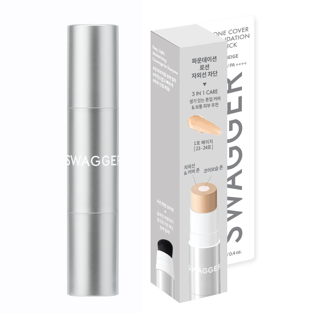 Tone Cover Foundation Stick 12g by swagger at GWENCHANDA Korean Cosmetics Shop - 2
