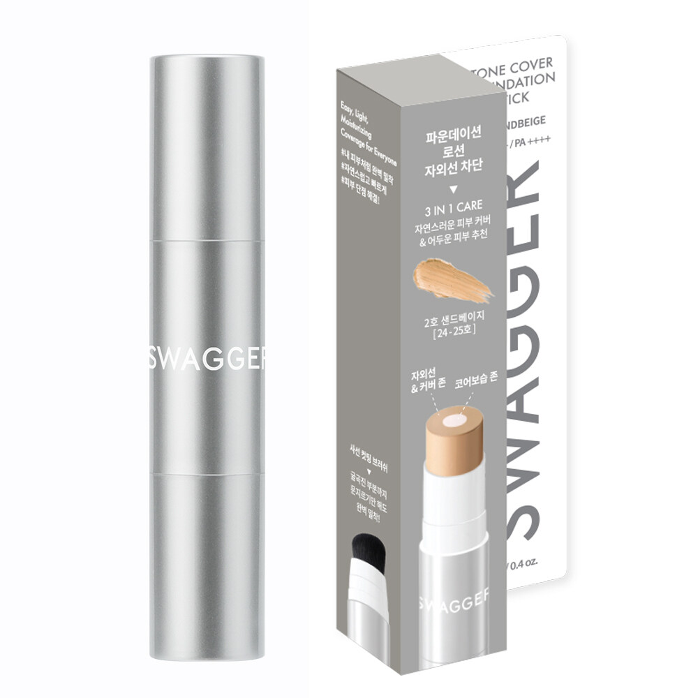Tone Cover Foundation Stick 12g by swagger at GWENCHANDA Korean Cosmetics Shop - 3