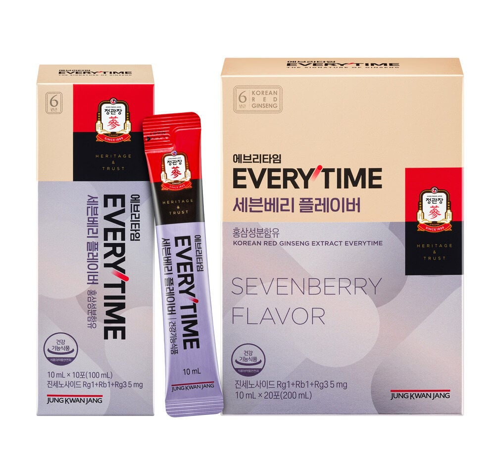 Kwan Jang Korean Red Ginseng Extract Everytime Sevenberry Flavor (10ml*20 Sticks) (20-day supply) by KGC at GWENCHANDA Korean Cosmetics Shop - 1