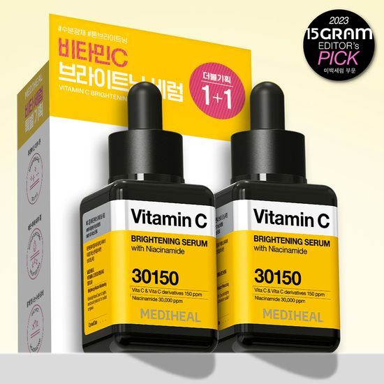 Vitamin C Brightening Serum 40mL double set by MEDIHEAL at GWENCHANDA Korean Cosmetics Shop - 1
