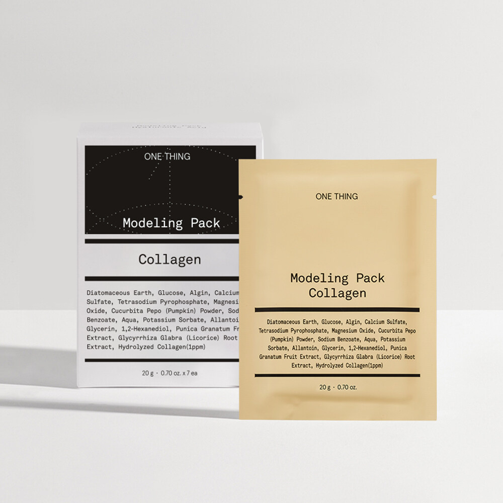 Collagen Modeling Pack 7ea by ONE THING at GWENCHANDA Korean Cosmetics Shop - 1