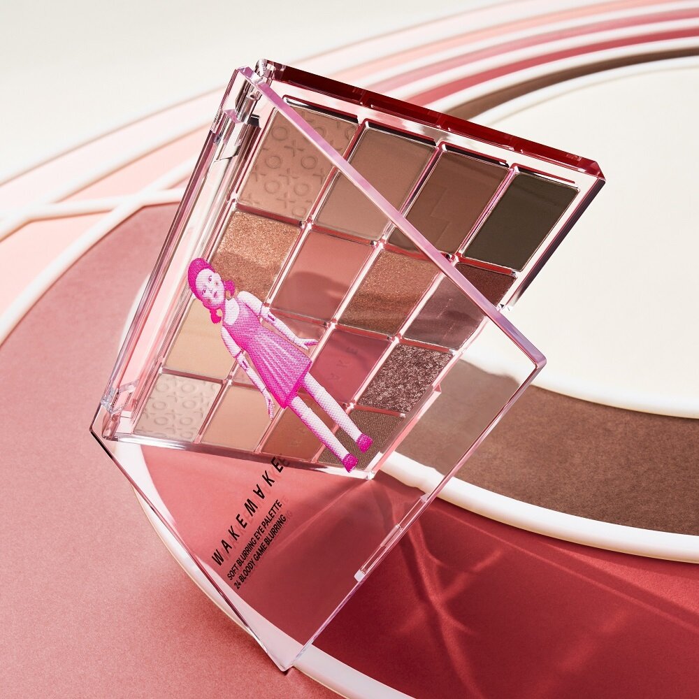 Soft Blurring Eye Palette #24 BLOODY GAME BLURRING by WAKEMAKE at GWENCHANDA Korean Cosmetics Shop - 1