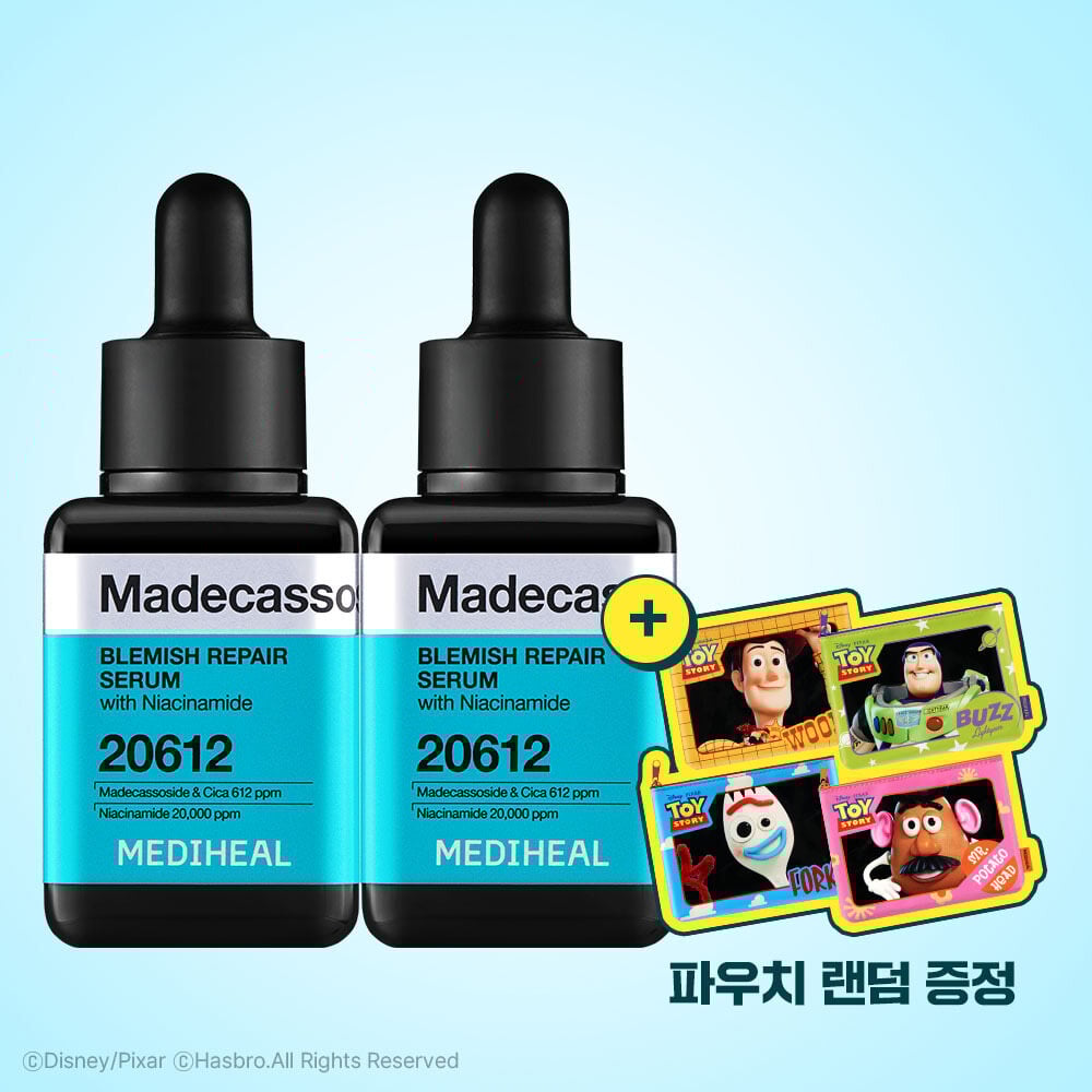 Madecassoside Blemish Repair Serum 40ml*2ea (+Pouch) by MEDIHEAL at GWENCHANDA Korean Cosmetics Shop - 3