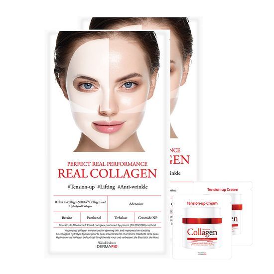 Perfect Real Performance Collagen100 Mask Sheet 1+1 by Dermafix at GWENCHANDA Korean Cosmetics Shop - 2