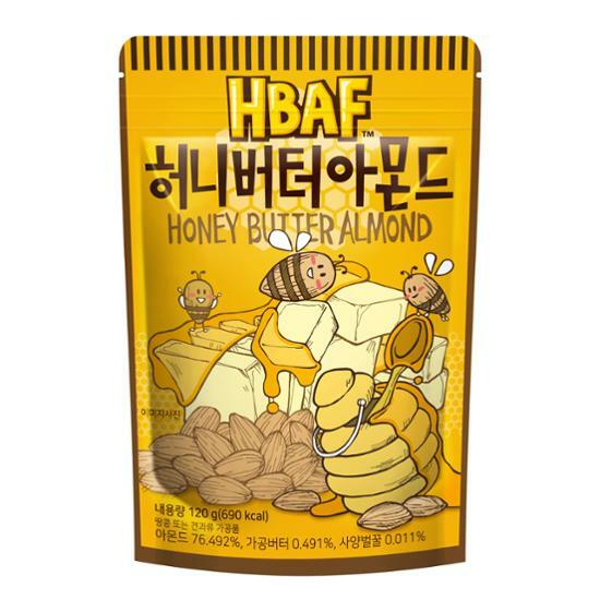 Honey Butter Almond 120g by HBAF at GWENCHANDA Korean Cosmetics Shop - 1