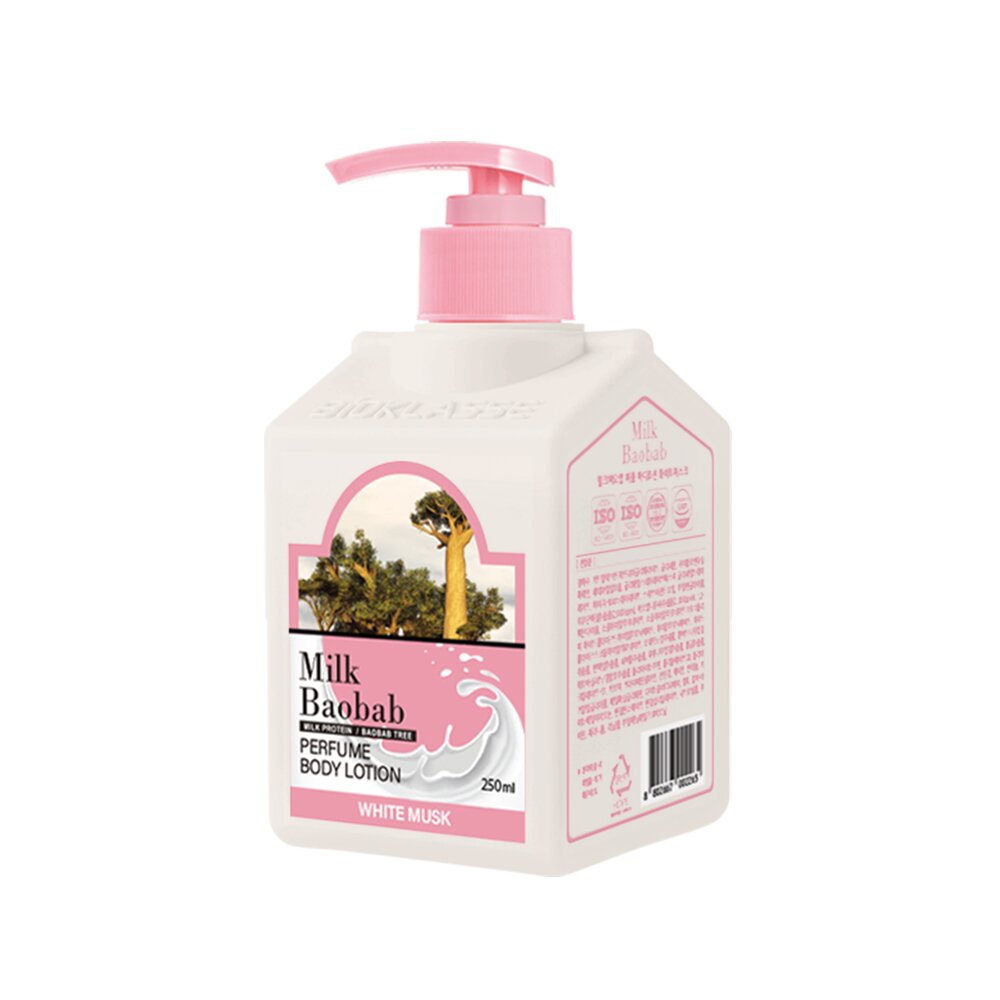 perfume body lotion White musk 250ml by Milk Baobab at GWENCHANDA Korean Cosmetics Shop - 1